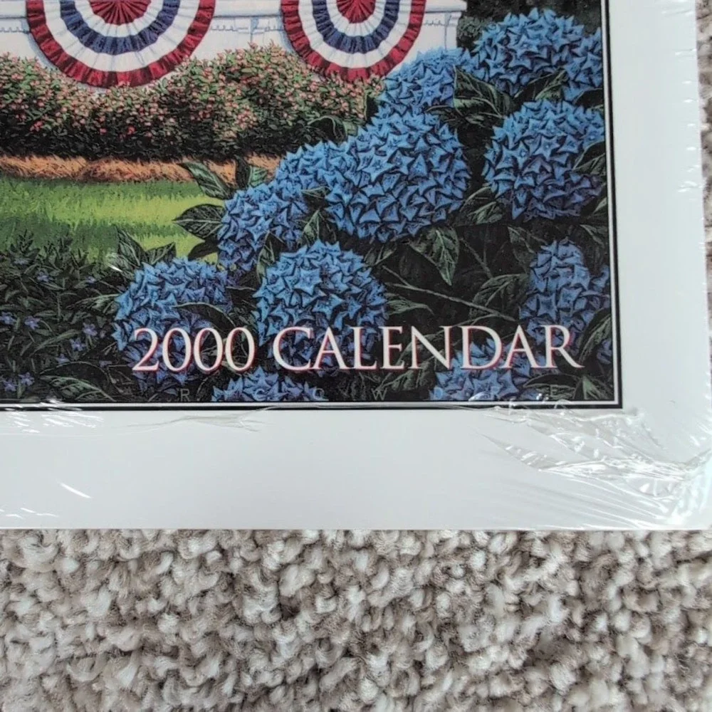 Longaberger‎ Collectors Club 2000 Calendar New Sealed Art Gazebo Hydrangea